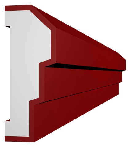 EVKL-08 kültéri felületkezelt díszléc 30x75 mm