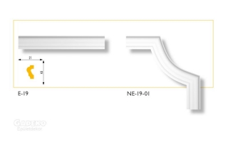 NE-19-01 polisztirol sarokelem (4 db/csomag)