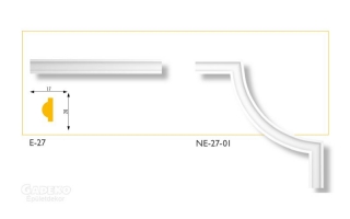 NE-27-01 polisztirol sarokelem (4 db/csomag)